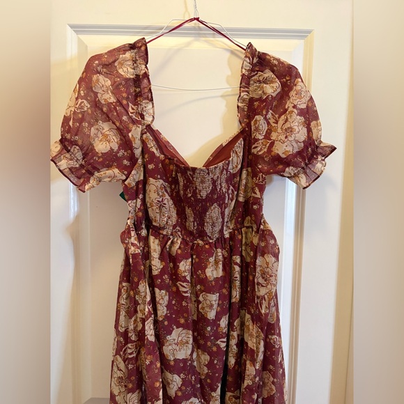Simons BluPepper Ancient Floral Sweetheart Neckline Maxi Dress Size U.S. Large - Picture 8 of 16